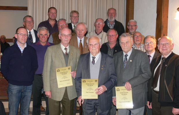 40-, 50-, 60- und 65-jährige Jubilare