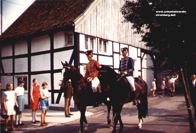 Jubilumsschtzenfest 1967: Festumzug.